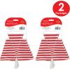 Beistle Christmas Hats, Santa & Mrs Claus Festive Headwear for X-Mas Parties, Parades, Office Events & Family Gatherings(Nightcap (2-pack))