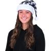 Beistle Christmas Hats, Santa & Mrs Claus Festive Headwear for X-Mas Parties, Parades, Office Events & Family Gatherings(Plaid Santa Hat (Black & White))