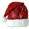 Beistle Christmas Hats, Santa & Mrs Claus Festive Headwear for X-Mas Parties, Parades, Office Events & Family Gatherings(Sequin-sheen Santa Hat (2-pack))