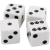 Beistle Dice, 30 Dice (15 Pairs) White Plastic Standard Six-Sided Game Cubes for Classroom Math Activities, Casino Night Events, Board Game Replacements, Educational Tools, Party Favors, 5/8”