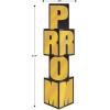 Beistle Durable Cardstock Prom Night Decoration Column Photo Booth Party Decorations And Supplies Black/Gold(Black/Gold)