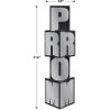 Beistle Durable Cardstock Prom Night Decoration Column Photo Booth Party Decorations And Supplies Black/Gold(Black/Silver)