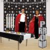 Beistle Durable Cardstock Prom Night Decoration Column Photo Booth Party Decorations And Supplies Black/Gold(Black/Silver)