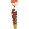 Beistle Fall Gleam ‘N Spray Centerpieces – 3-Pack Autumn Table Decorations with Orange Pumpkin Topper and Foil Maple Leaves for Thanksgiving, Harvest Parties, and Seasonal Events, 16¾”
