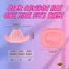 Beistle Felt Cowboy Hats – Western Headwear Birthday, Photo Booth & Halloween Costume Accessories(Pink Felt Cowgirl Hat W/Tiara)