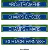 Beistle French Street Sign Cutouts(4 by 24-Inch)