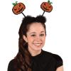 Beistle Glittered Jack-O’-Lantern Bopper Headbands 3-Count – Halloween Headwear Party Favors with Marabou Trim and Felt Pumpkins for Costumes, Photos, Trick-Or-Treat and Spooky Events