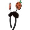 Beistle Glittered Jack-O’-Lantern Bopper Headbands 3-Count – Halloween Headwear Party Favors with Marabou Trim and Felt Pumpkins for Costumes, Photos, Trick-Or-Treat and Spooky Events
