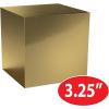 Beistle Gold Foil Boxes – 9 Pack, Shiny Cardstock Boxes for Party Gifts, Treats, Centerpieces & Event Décor, Elegant Accessories for Weddings, Anniversaries, Birthdays, Holidays & Celebrations, 3¼”
