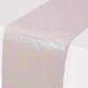 Beistle Gold Sequin Table Runners, 2-Pack Sparkling Fabric with Glittering Sequins for Weddings, Banquets, Holiday Parties, Bridal Showers, Birthdays, and Elegant Dining Table Settings, 12” x 75”(Opalescent)