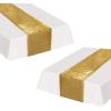 Beistle Gold Sequin Table Runners, 2-Pack Sparkling Fabric with Glittering Sequins for Weddings, Banquets, Holiday Parties, Bridal Showers, Birthdays, and Elegant Dining Table Settings, 12” x 75”(Gold)