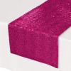 Beistle Gold Sequin Table Runners, 2-Pack Sparkling Fabric with Glittering Sequins for Weddings, Banquets, Holiday Parties, Bridal Showers, Birthdays, and Elegant Dining Table Settings, 12” x 75”(Cerise)