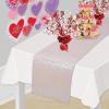 Beistle Gold Sequin Table Runners, 2-Pack Sparkling Fabric with Glittering Sequins for Weddings, Banquets, Holiday Parties, Bridal Showers, Birthdays, and Elegant Dining Table Settings, 12” x 75”(Opalescent)