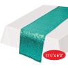 Beistle Gold Sequin Table Runners, 2-Pack Sparkling Fabric with Glittering Sequins for Weddings, Banquets, Holiday Parties, Bridal Showers, Birthdays, and Elegant Dining Table Settings, 12” x 75”(Multi Color)