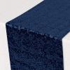 Beistle Gold Sequin Table Runners, 2-Pack Sparkling Fabric with Glittering Sequins for Weddings, Banquets, Holiday Parties, Bridal Showers, Birthdays, and Elegant Dining Table Settings, 12” x 75”(Navy Blue)