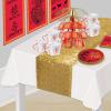 Beistle Gold Sequin Table Runners, 2-Pack Sparkling Fabric with Glittering Sequins for Weddings, Banquets, Holiday Parties, Bridal Showers, Birthdays, and Elegant Dining Table Settings, 12” x 75”(Gold)