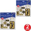 Beistle Great 20s Whirls – 24-Pack Art Deco Hanging Swirl Decorations with Metallic Gold & Black Spirals, 1920s Party Ceiling Decor for Roaring Twenties, Jazz Age Events, and New Year’s Eve, 17″–32″
