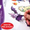 Beistle Halloween Friends Window Clings 40 Spooky and Fun Decals, 4 Sheets-12” x 17” Sheet-Bat, Pumpkin Cat, Ghost, Jack-O-Lantern, Mummy, Skeleton, Spider & Witch Characters, 12″ x 17″, Multicolor