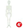 Beistle Halloween Glow in the Dark Skeleton Figure, Light Green