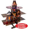 Beistle Haunted House Cupcake Stand – 3-Tier Gothic Halloween Centerpiece Dessert Display Tower with Spooky Mansion Design, Cardstock Treat Holder for Cupcakes, Candy, and Party Snacks, 17½” x 17”