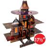 Beistle Haunted House Cupcake Stand – 3-Tier Gothic Halloween Centerpiece Dessert Display Tower with Spooky Mansion Design, Cardstock Treat Holder for Cupcakes, Candy, and Party Snacks, 17½” x 17”
