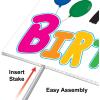 Beistle “Honk! It’s My Birthday!” Yard Sign – Colorful Outdoor Plastic Birthday Sign with Balloons, Metal H Stake, Weatherproof One-Sided Lawn Display, Parade and Drive-By Party Décor, 11.5″ x 15.5″