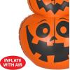 Beistle Inflatable Jack-O’-Lantern Stack – Halloween Blow-Up Decoration with Orange Pumpkins, Indoor or Outdoor Prop for Porch Displays, Party Photo Ops and Trick or Treat, 3′ 8″ x 24″