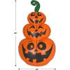 Beistle Inflatable Jack-O’-Lantern Stack – Halloween Blow-Up Decoration with Orange Pumpkins, Indoor or Outdoor Prop for Porch Displays, Party Photo Ops and Trick or Treat, 3′ 8″ x 24″