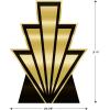 Beistle Large 2 Piece 3′ 1″ x 27.75″ Great 20’s Art Deco Stand-Ups for 1920’s Photography Background, Prom Decorations