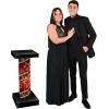 Beistle Large 2 Piece 33.75″ x 14.25″ Cardboard Red Carpet Short Column Photo Props, Awards Night Decorations, Prom Décor