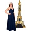 Beistle Large 6′ 1″ x 3′ Cardboard Eiffel Tower Stand-Up Photo Prop for Prom, French Theme Party Backdrop Décor, USA Made