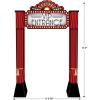Beistle Large 8′ 3″ x 5′ 3.75″ Cardboard VIP Entrance Red Carpet Archway Photo Prop, Awards Night Photography Prom Décor