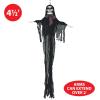 Beistle Novelty Skeleton Creepy Creature with Poseable Arms Indoor Use Only Spooky Halloween Decorations, 54″, Black/Off White/Maroon