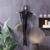 Beistle Novelty Skeleton Creepy Creature with Poseable Arms Indoor Use Only Spooky Halloween Decorations, 54″, Black/Off White/Maroon