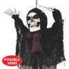 Beistle Novelty Skeleton Creepy Creature with Poseable Arms Indoor Use Only Spooky Halloween Decorations, 54″, Black/Off White/Maroon