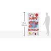 Beistle Plastic 21st Birthday Door Covers, 5′ x 30″, Set of 2 – Confetti & Balloon White Backdrop for Birthday Celebrations, Party Supplies for Milestone Life Events(1)