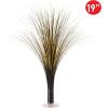 Beistle Plastic Metallic Black And Gold Spray Centerpieces For Happy New Year Decorations, Awards Night Tableware, Birthday Party Supplies, (Pack of 2) 19″