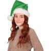 Beistle Plush Hats – Party Hats for Birthday & Holiday Theme Parties: Christmas – Santa(Green – 2 Piece)