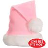 Beistle Plush Hats – Party Hats for Birthday & Holiday Theme Parties: Christmas – Santa(Light Pink – 2 Piece)