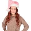 Beistle Plush Hats – Party Hats for Birthday & Holiday Theme Parties: Christmas – Santa(Light Pink – 2 Piece)