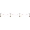 Beistle Red Rope Stanchion Set