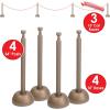 Beistle Red Rope Stanchion Set