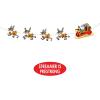 Beistle Santa and Sleigh Streamer