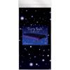 Beistle Starry Night Tablecovers, 54” x 108”, 2 Pieces – Plastic Table Cloth, Outer Space Birthday Decoration, Space Themed Party Supplies, Star Decoration, Purple Tablecloth, Galaxy Party Decoration