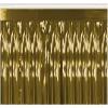 Beistle Table Skirt, Red Metallic Fringe Tableware for Banquets & Festive Occasions, Party Decor & Christmas Theme Decorations, 30″ x 14′(Gold)