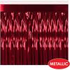 Beistle Table Skirt, Red Metallic Fringe Tableware for Banquets & Festive Occasions, Party Decor & Christmas Theme Decorations, 30″ x 14′(Red)