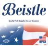 Beistle Table Skirt, Red Metallic Fringe Tableware for Banquets & Festive Occasions, Party Decor & Christmas Theme Decorations, 30″ x 14′(Silver)