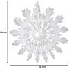 Beistle Tissue Paper Snowflake, White Hanging Christmas Decorations & Holiday Decor, Winter Wonderland Snow Design for Festive Gatherings, 15”(1 piece)