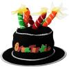 Beistle Unisex 40th Over the Hill Cake Hat With Candles(50th Birthday)