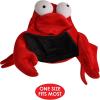 Beistle Unisex Plush Hat – Party Supplies,Themed Headwear, Photo Booth Prop, Costume Dress-Up(Crab – 2 Piece)